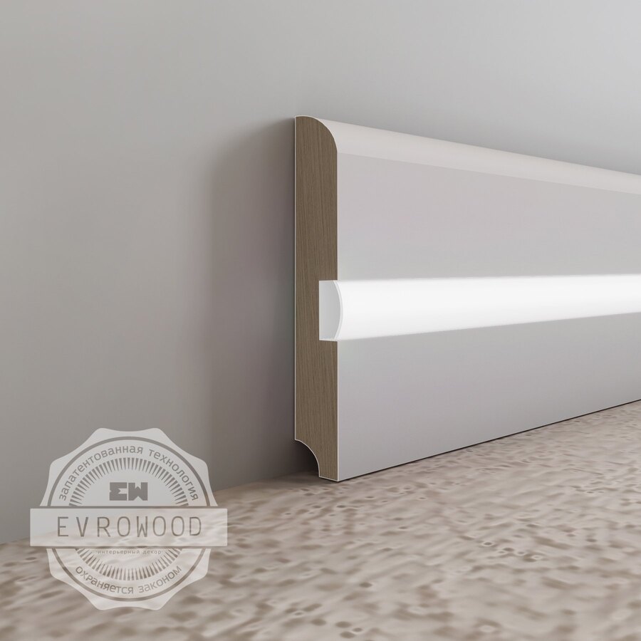 Плинтус напольный для светодиодной подсветки Evrowood PN 050 LED Плинтус напольный для светодиодной подсветки Evrowood PN 050 LED