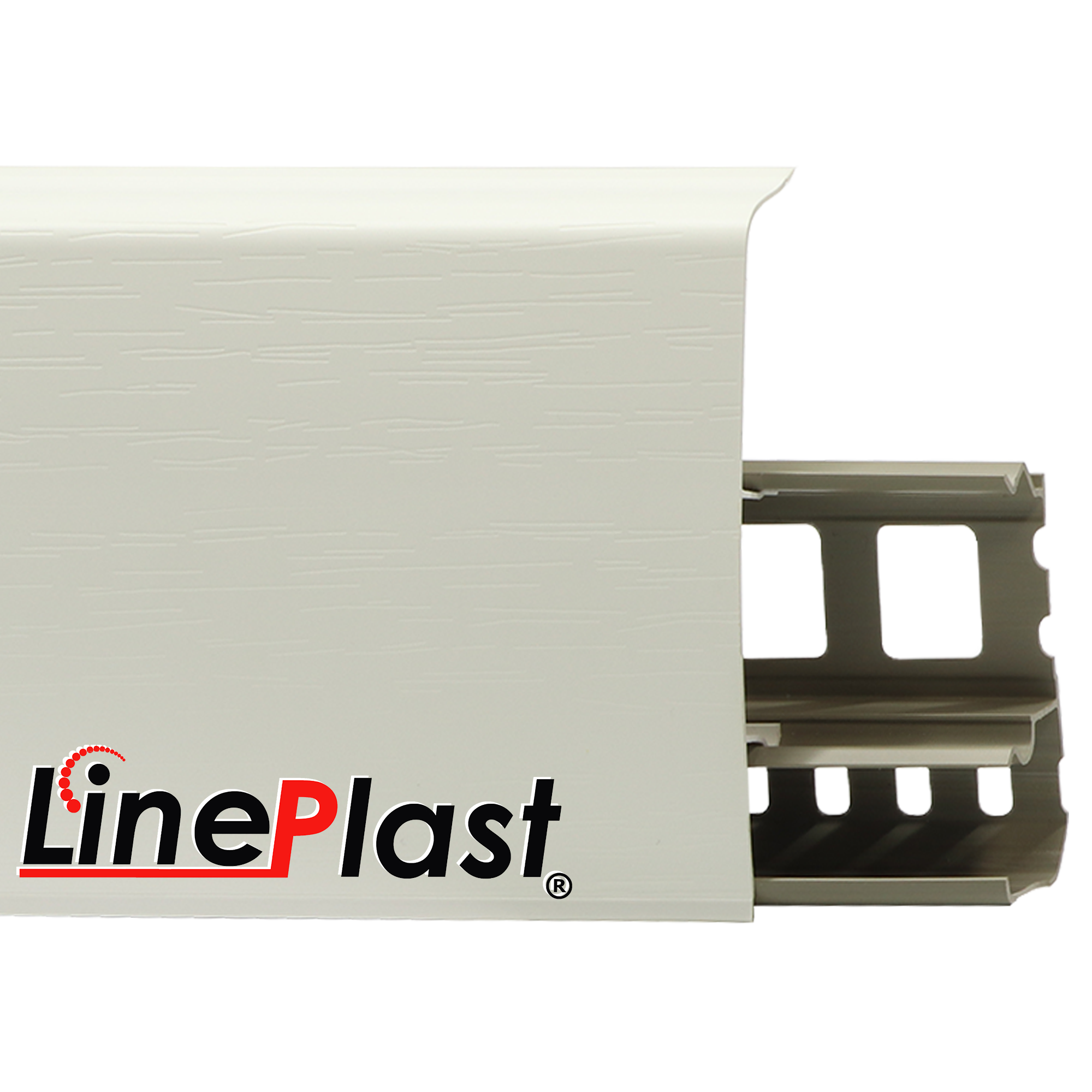 Плинтус LinePlast - 85 Белый матовый LS001