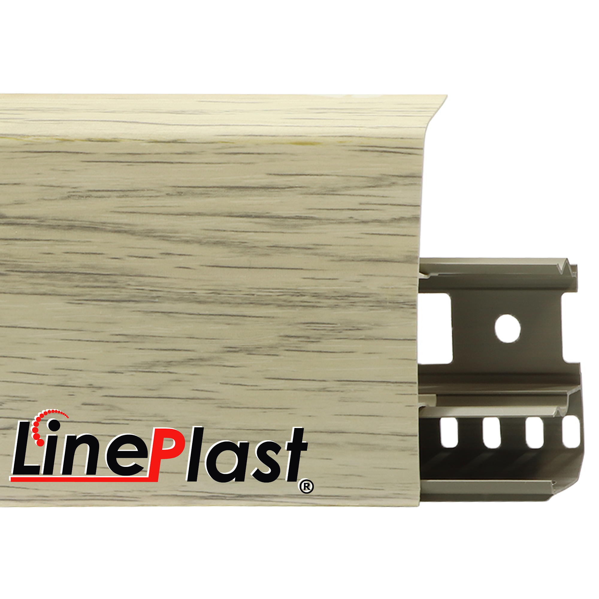 Плинтус LinePlast - 85 Ясень шимо светлый LS004