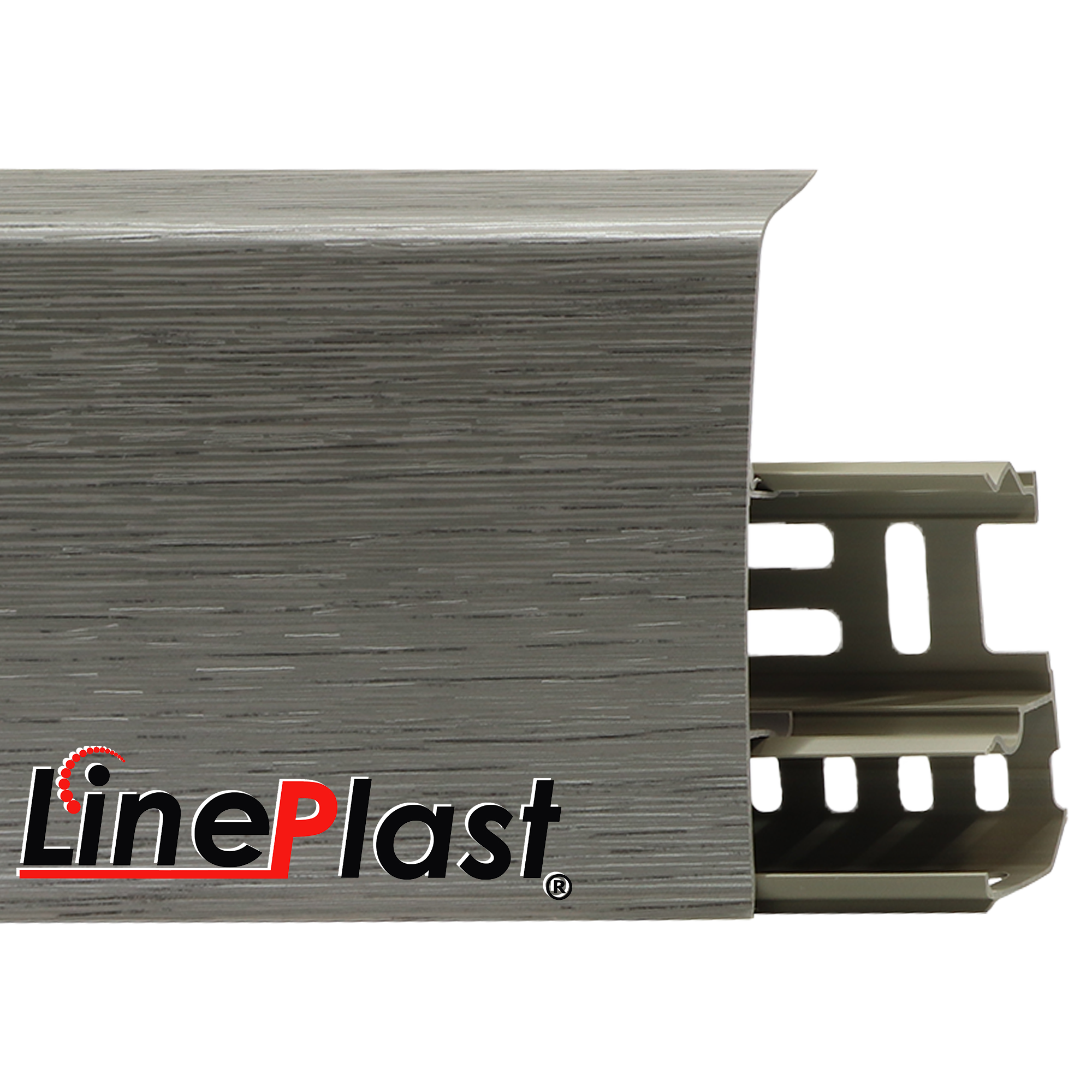 Плинтус LinePlast - 85 Металлик файн-лайн LS020