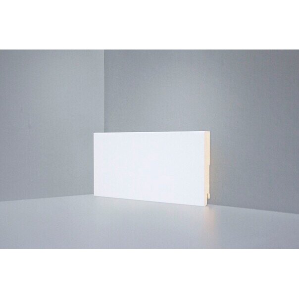Плинтус Deartio МДФ White U 106 - h 100 мм