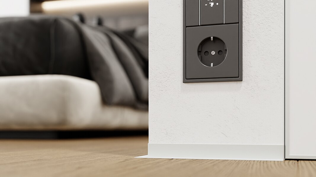 Плинтус Teckwood Алюминиевый микроплинтус L-20 Белый муар RAL9016