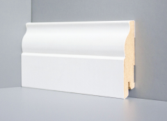 Плинтус Deartio МДФ White U 103 - h  80 мм