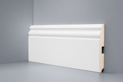 Плинтус Deartio МДФ White U 105 - h 120 мм