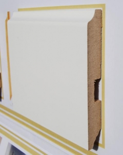 Плинтус Tarkett декоративный белый Готичный WSKWL-GH-MDF150-16