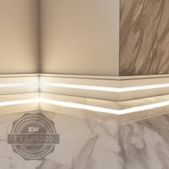 Плинтус напольный для светодиодной подсветки Evrowood PN 030 LED