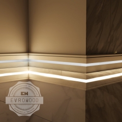Плинтус напольный для светодиодной подсветки Evrowood PN 030 LED