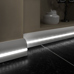 Плинтус напольный для светодиодной подсветки Evrowood PN 080 LED