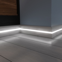 Плинтус напольный для светодиодной подсветки Evrowood PN 080 LED