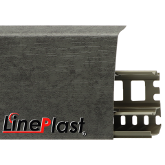 Плинтус LinePlast - 85 Бетон антрацит LS029
