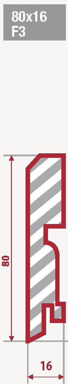 Плинтус МДФ ламинированный Finitura Dekor 80F3 99