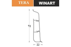 Плинтус пластиковый Winart Tera 72 мм Дуб Корфу 713 Плинтус пластиковый Winart Tera 72 мм Дуб Корфу 713
